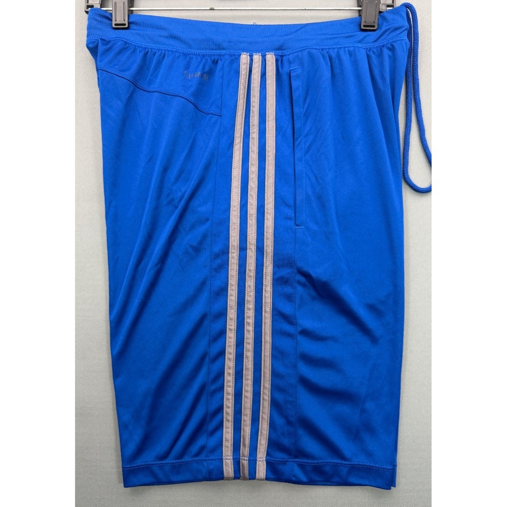 Adidas Climalite 3-Stripes Shorts Royal Blue Basketball Training BR1 Mens Medium